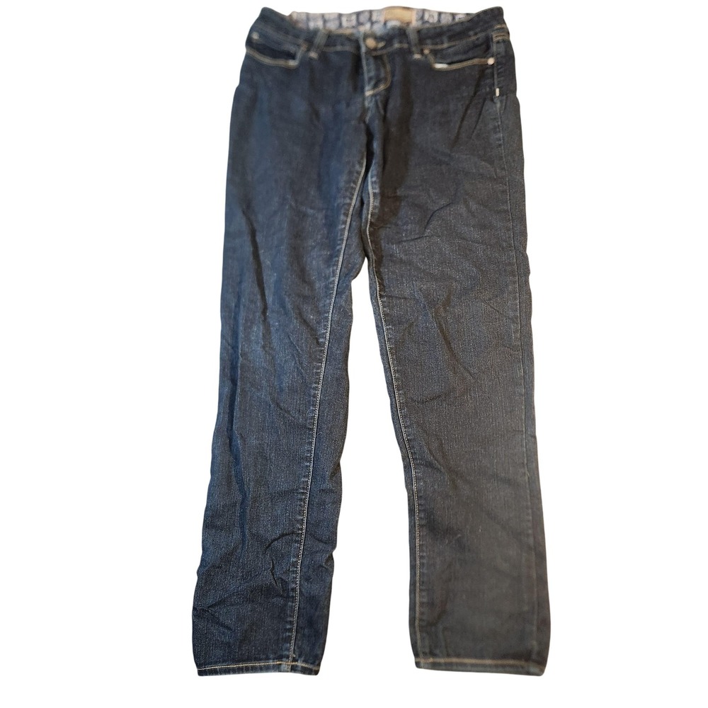 Paige Roxbury Crop Jeans Womens 27 Blue Premium Denim Stretch Mid Rise W1140